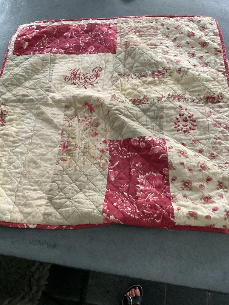 Prachtige kussenhoes patchwork, Provence Valdurance 65x65cm, Overige merken, Meerkleurig, Ophalen of Verzenden, Zo goed als nieuw