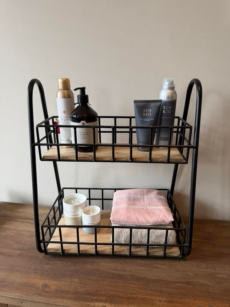 2 laags Etagere - gruttersbak - keukenrek, Antiek en Kunst, Ophalen of Verzenden
