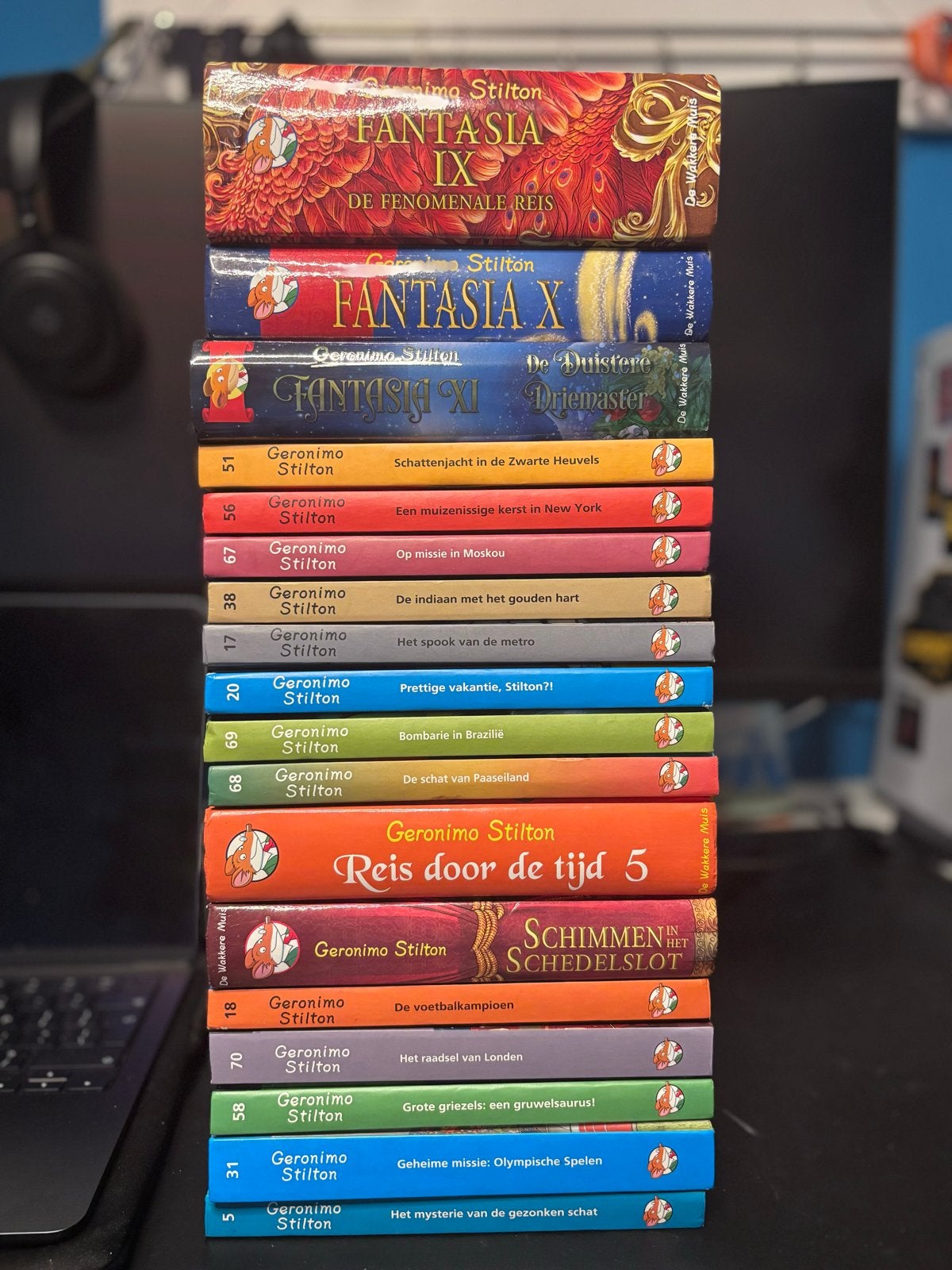 Grote collectie Geronimo Stilton boeken (17 stuks), Ophalen of Verzenden, Gelezen, Fictie