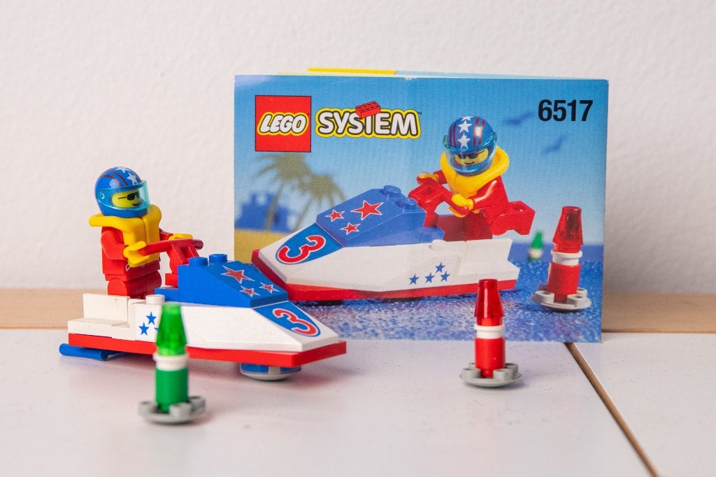 Vintage Lego 6517 - Water Jet, Lego, Ophalen of Verzenden, Complete set, Inclusief instructies