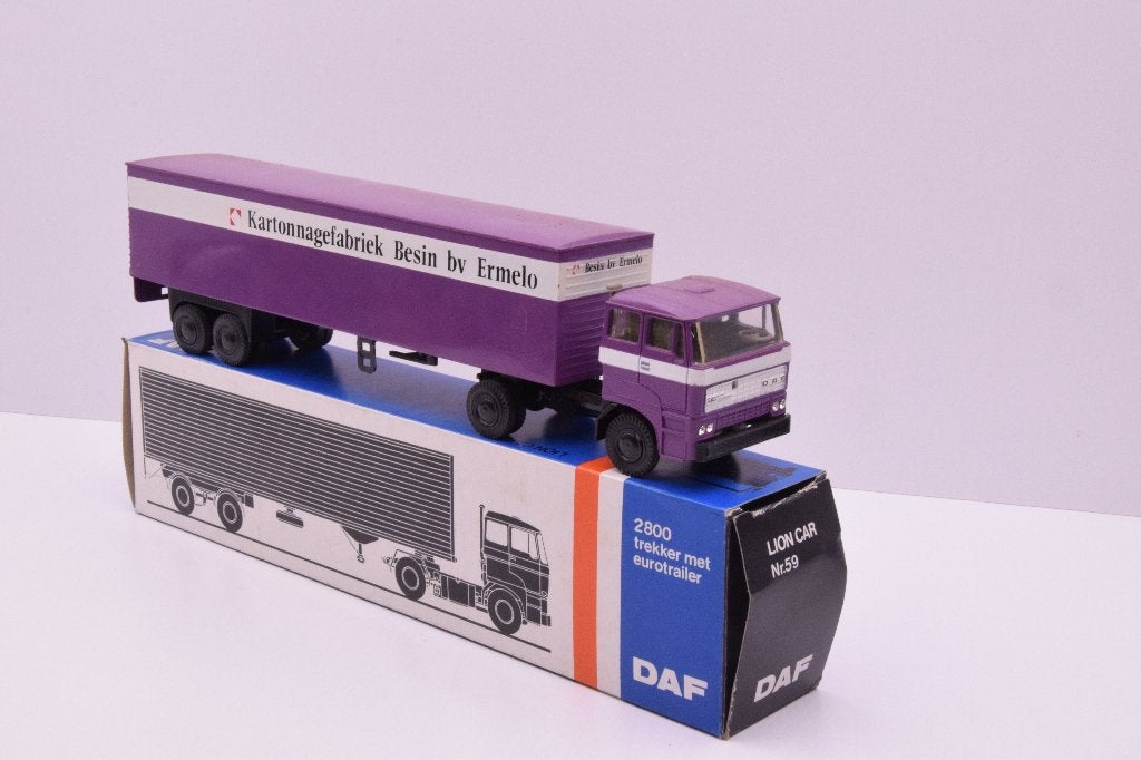 DAF 2800  '' Besin Ermelo ''  Lion Car, Ophalen of Verzenden, Zo goed als nieuw, Bus of Vrachtwagen, Lion Toys
