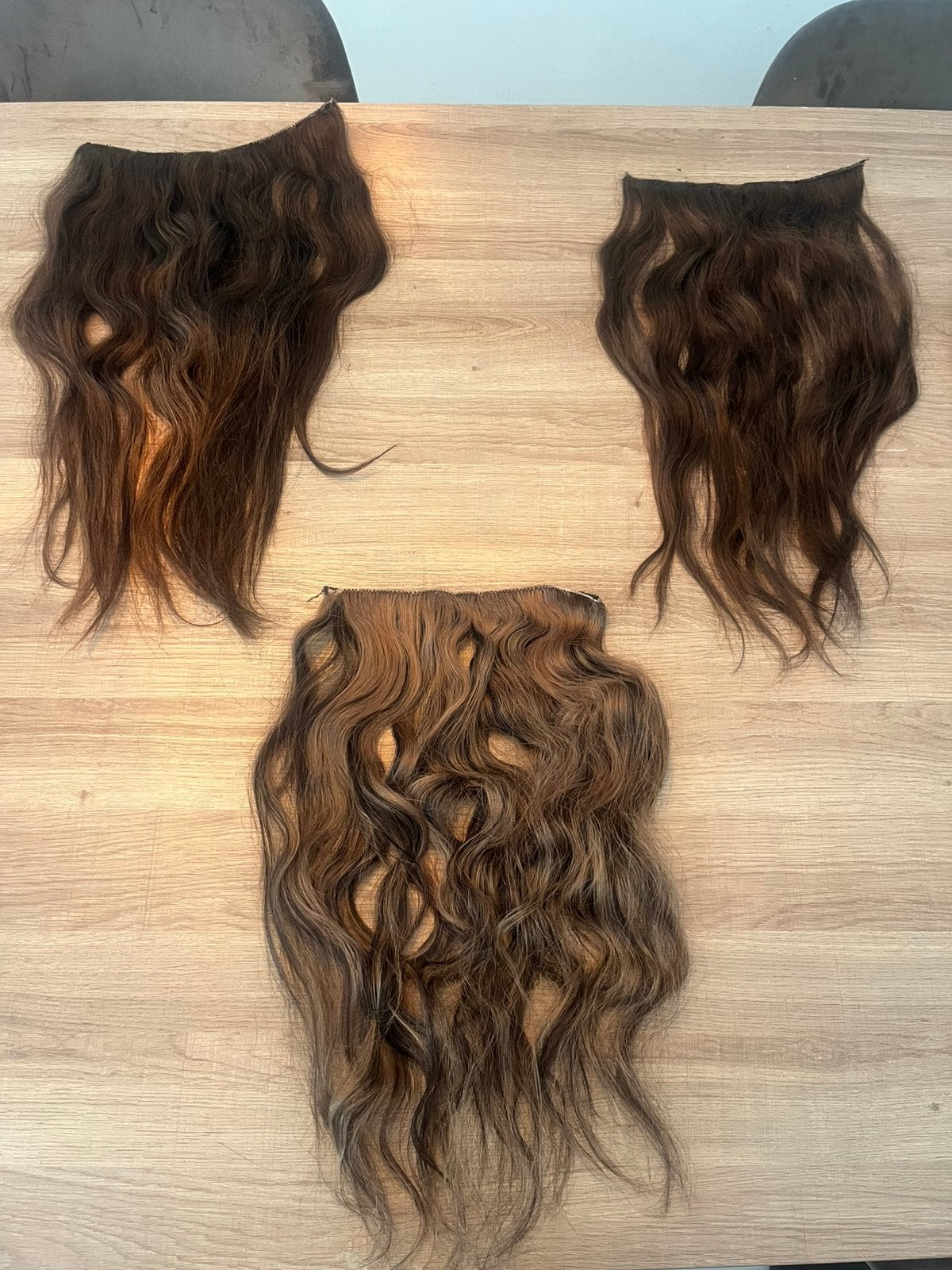Luxe Indian Human hair weft extensions 50cm/20 inch, Ophalen, Gebruikt, Pruik of Haarverlenging