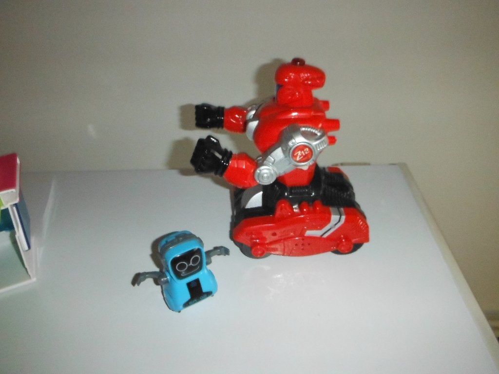 grote robot interactief + kleine, Ophalen of Verzenden, Zo goed als nieuw