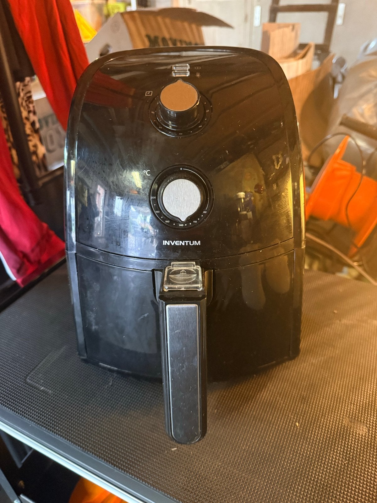 Inventum Airfryer - Zwart, Witgoed en Apparatuur, Ophalen, Gebruikt, Airfryer, Minder dan 750 gram