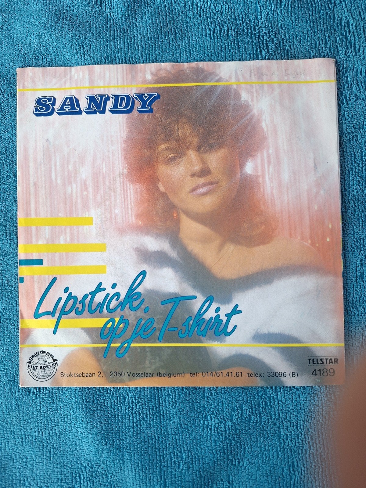 Sandy - Lipstick op je T-shirt, Gebruikt, 7 inch, Ophalen of Verzenden, Pop