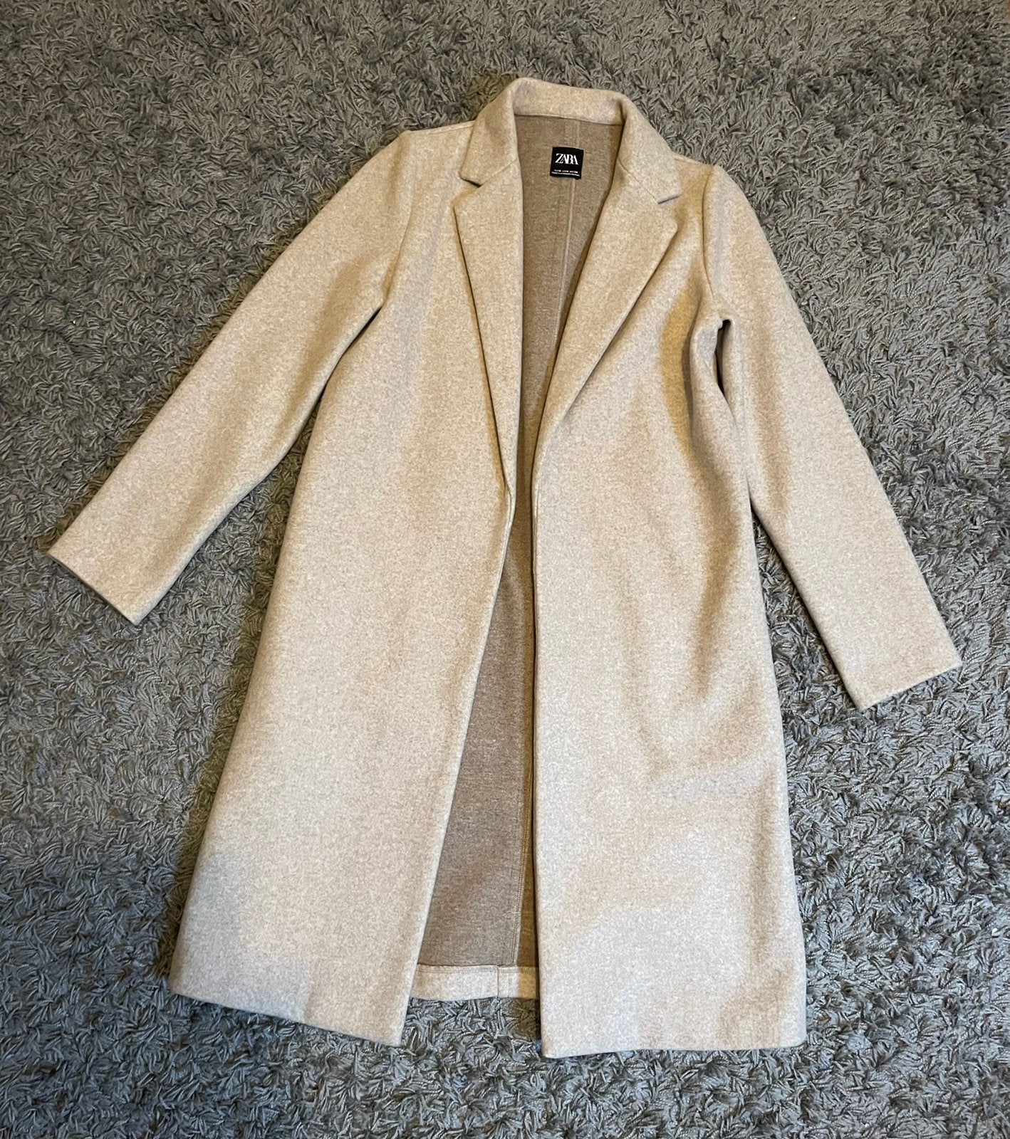 Beige jas Zara mt s, Ophalen of Verzenden, Nieuw, Maat 36 (S), Beige