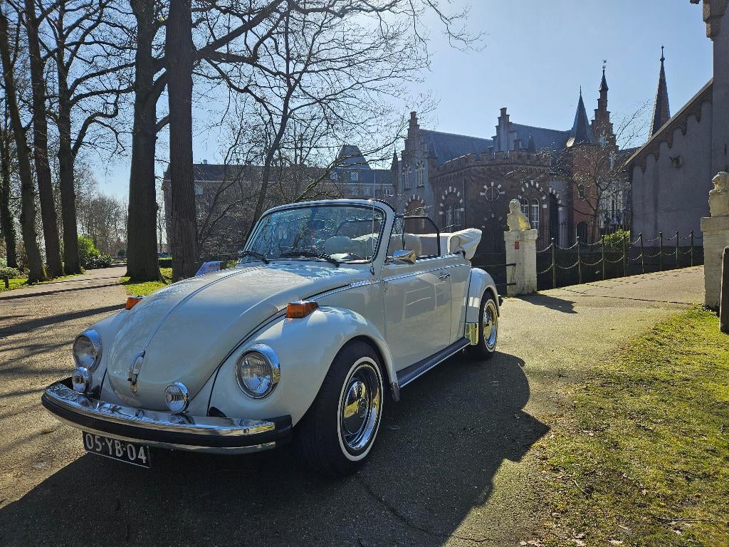 Volkswagen 1302 1.6 S Cabriolet Triple White uitvoering 1977, Achterwielaandrijving, Beetle (Kever), 4 cilinders, Wit