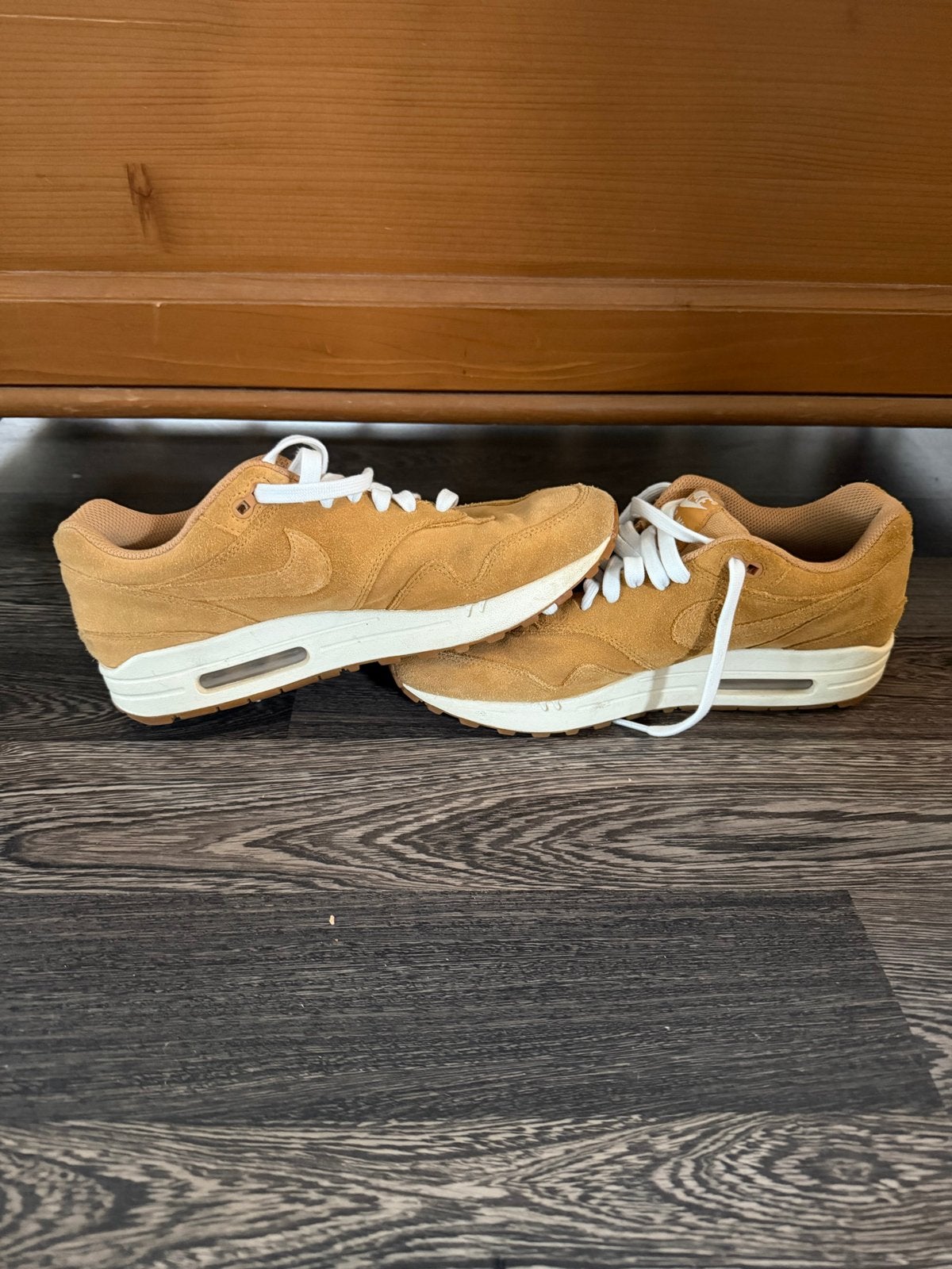 Nike Air Max 1 sneakers - Bruin suède - Maat 41, Bruin, Verzenden, Sneakers of Gympen, Zo goed als nieuw