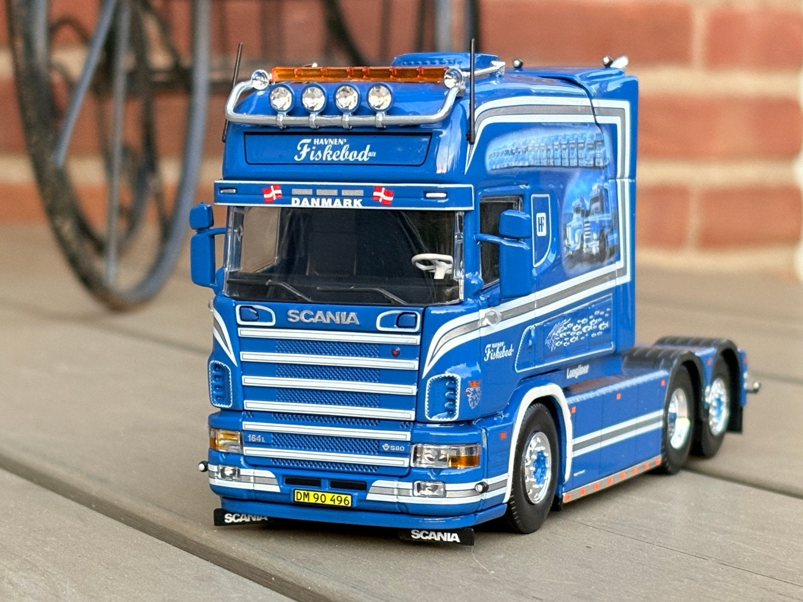Tekno Scania R580 Havnen Fiskebod modeltruck, Ophalen of Verzenden, Nieuw, Bus of Vrachtwagen, Tekno