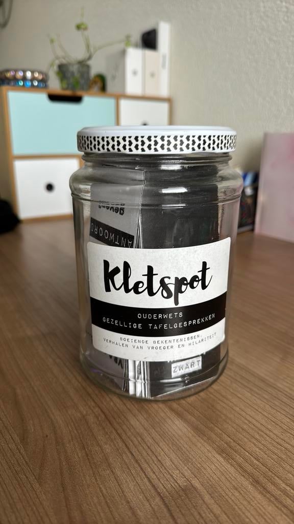 Kletspot, Hobby en Vrije tijd, Gezelschapsspellen | Kaartspellen, Ophalen of Verzenden, Zo goed als nieuw