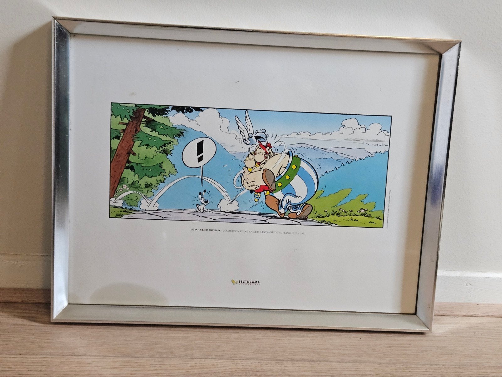 Asterix en Obelix art Lekturama planche 31 1967., Gelimiteerde oplage, Ophalen of Verzenden, Personages en Fantasiefiguren