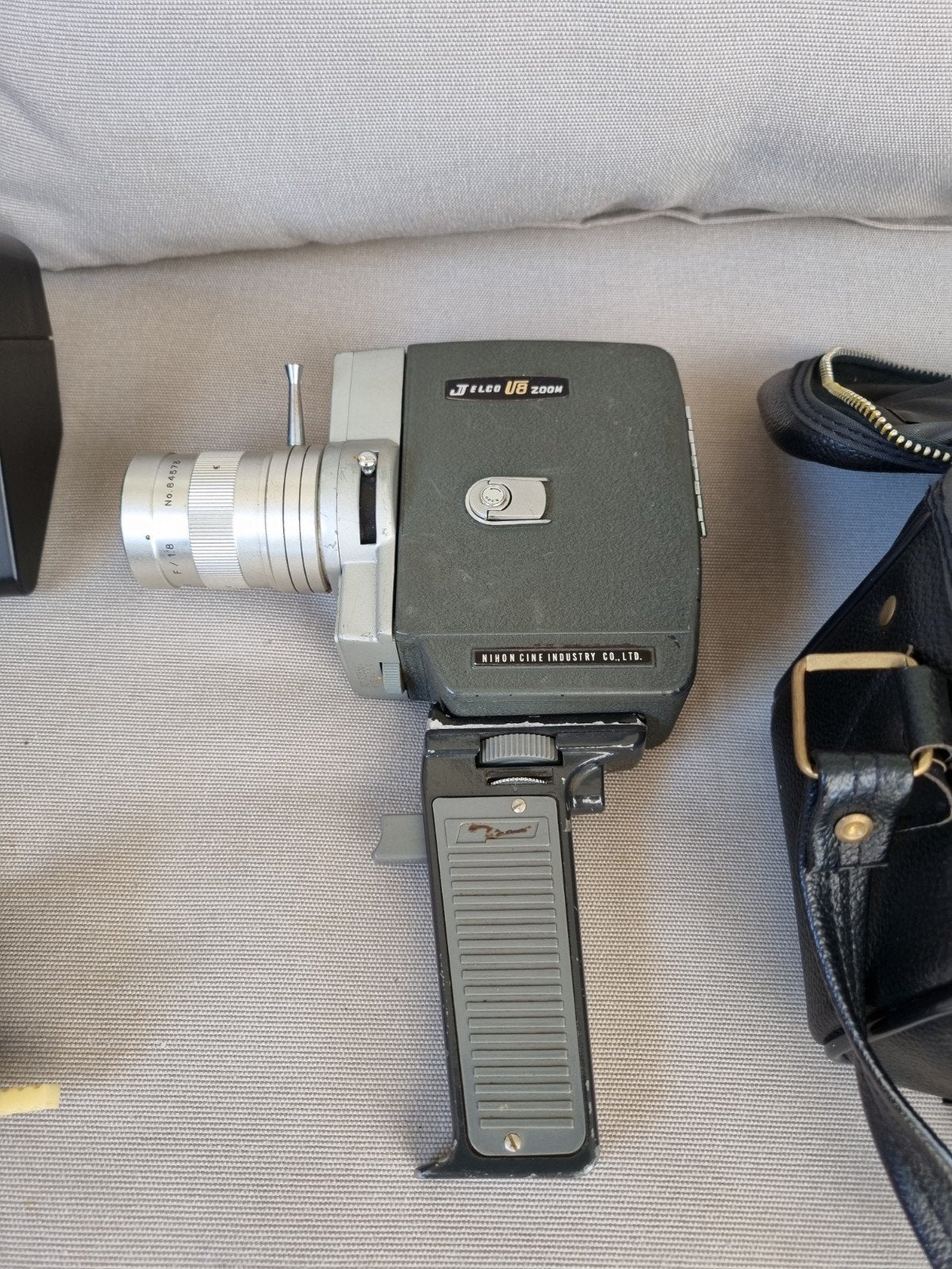 Vintage Nikon Cine Camera J-Flex U8 Zoom met tas, Ophalen of Verzenden, 8mm, Camera