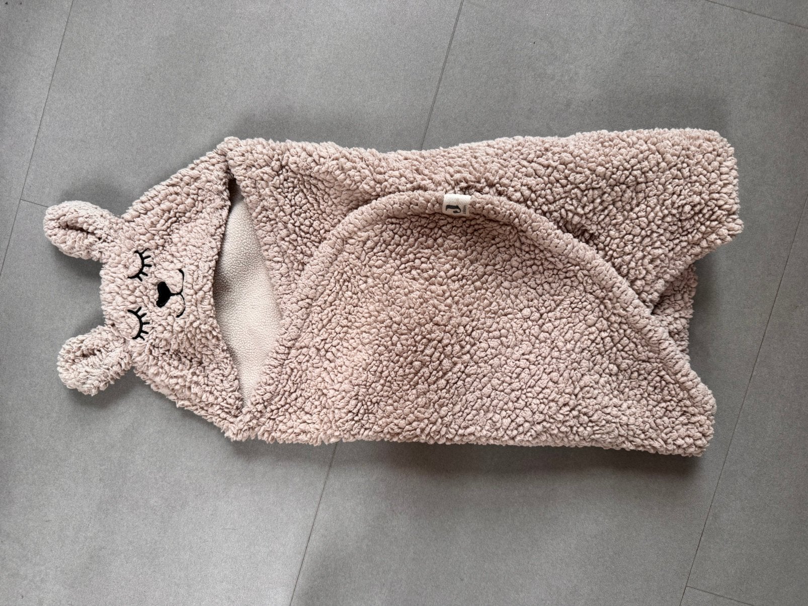 Jollein konijn wikkeldeken voor in maxi-cosi/kinderwagen, Ophalen of Verzenden, Zo goed als nieuw, Beige, Voetenzak