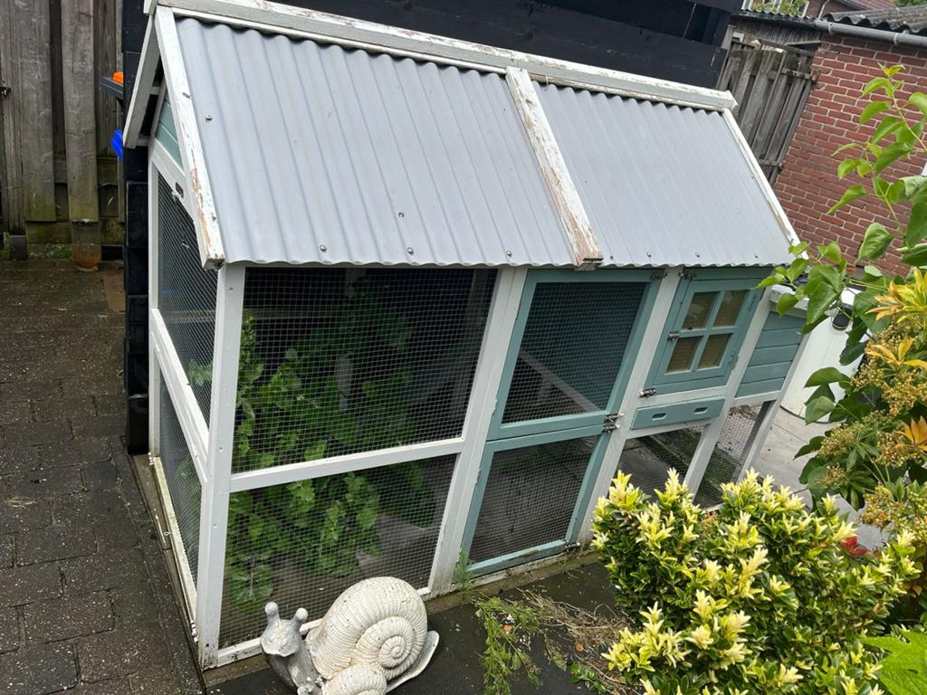 Konijnen verblijf, Dieren en Toebehoren, Ophalen, 90 cm of meer, Hok, 110 cm of meer