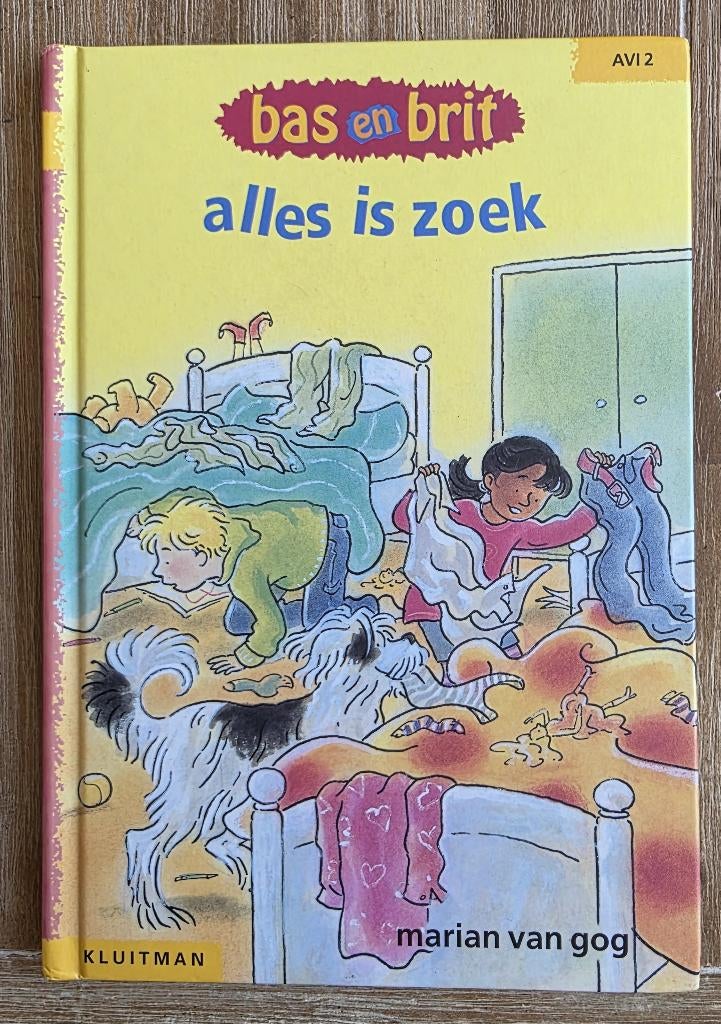 bas en brit - alles is zoek - AVI 2 - Groep 3, Ophalen of Verzenden, Zo goed als nieuw, Marian van Gog, Fictie algemeen