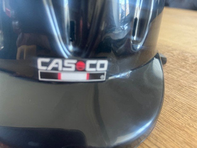 Te koop: Casco youngster zwart glanzend maat s 54/56, Ophalen of Verzenden, Zo goed als nieuw, Zwart, Overige disciplines