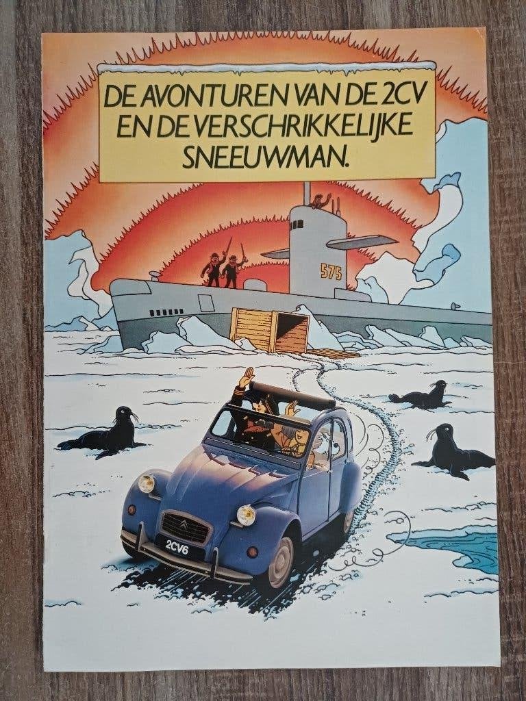 Citroen 2CV brochure, Ophalen of Verzenden, Gelezen, Citroën