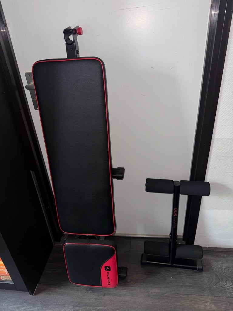 Fitnessbank / halterbank - Domyos bench 500, Ophalen, Benen, Krachtstation, Zo goed als nieuw