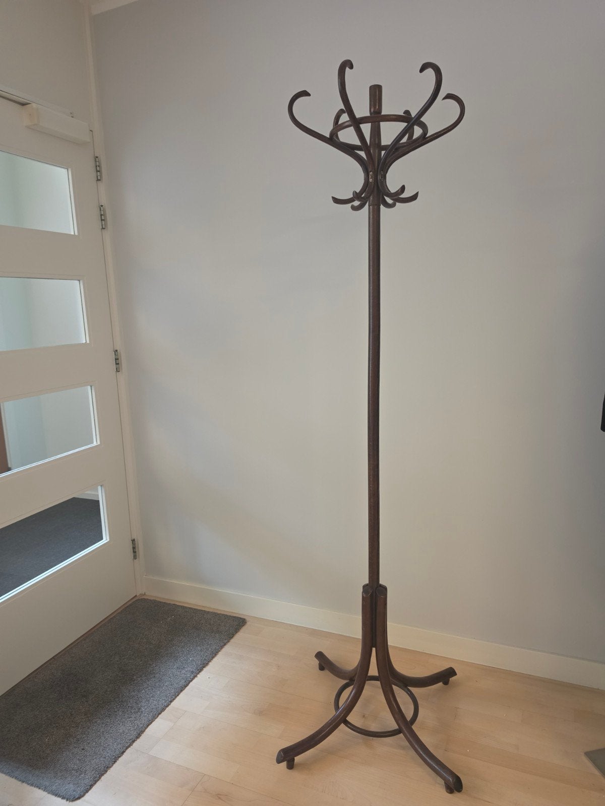 Vintage staande kapstok van gebogen hout, Huis en Inrichting, Ophalen, Gebruikt, Staande kapstok, 150 tot 200 cm