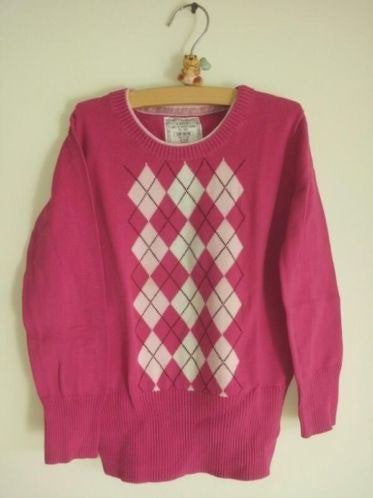 Leuke, roze, katoenen L.O.G.G. H&M trui, Ophalen of Verzenden, Gebruikt, Meisje, Trui of Vest