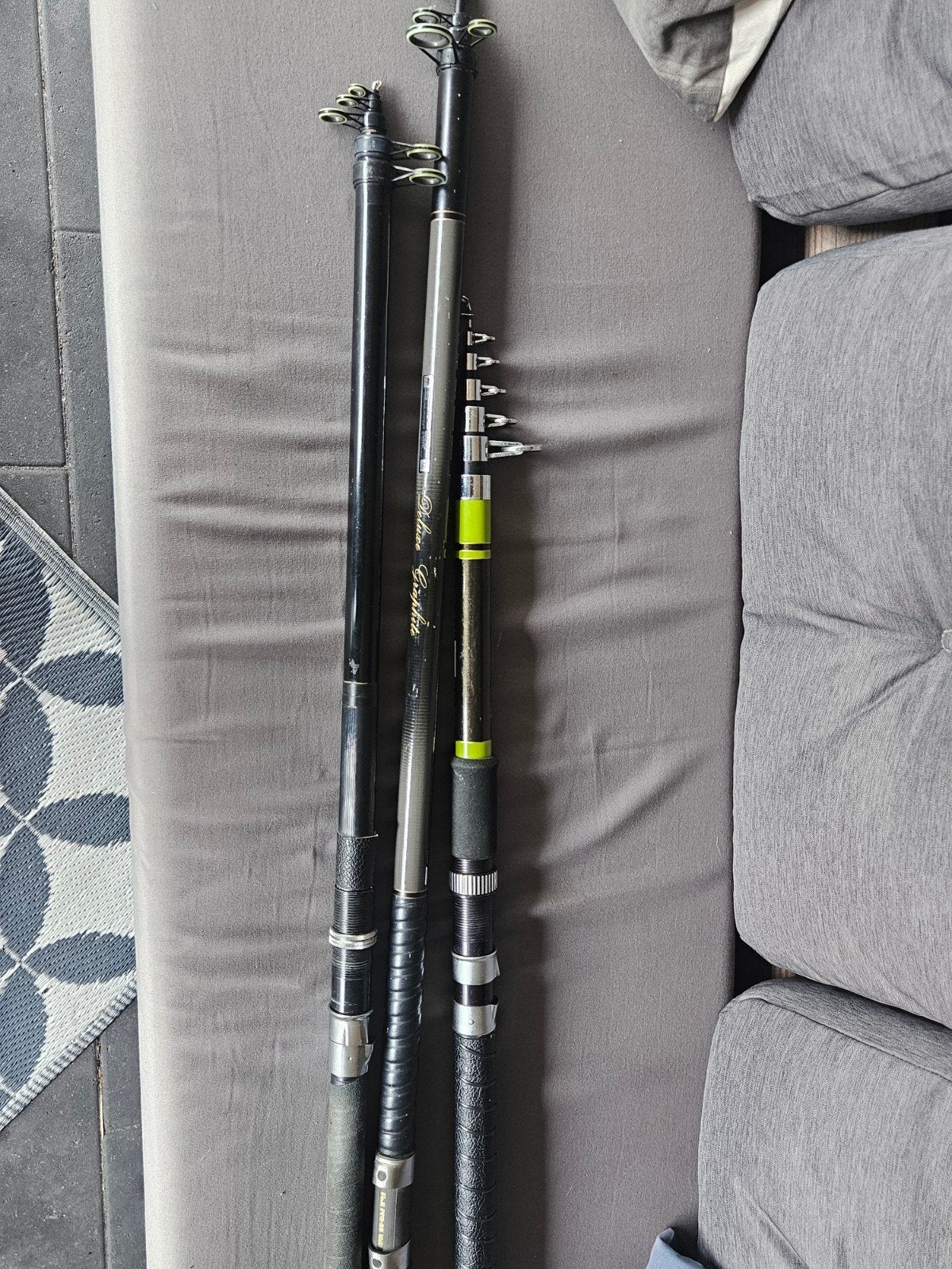 Set van 3 feederhengels: 2x 5m en 1x 4m, Ophalen of Verzenden, Gebruikt, Complete hengel