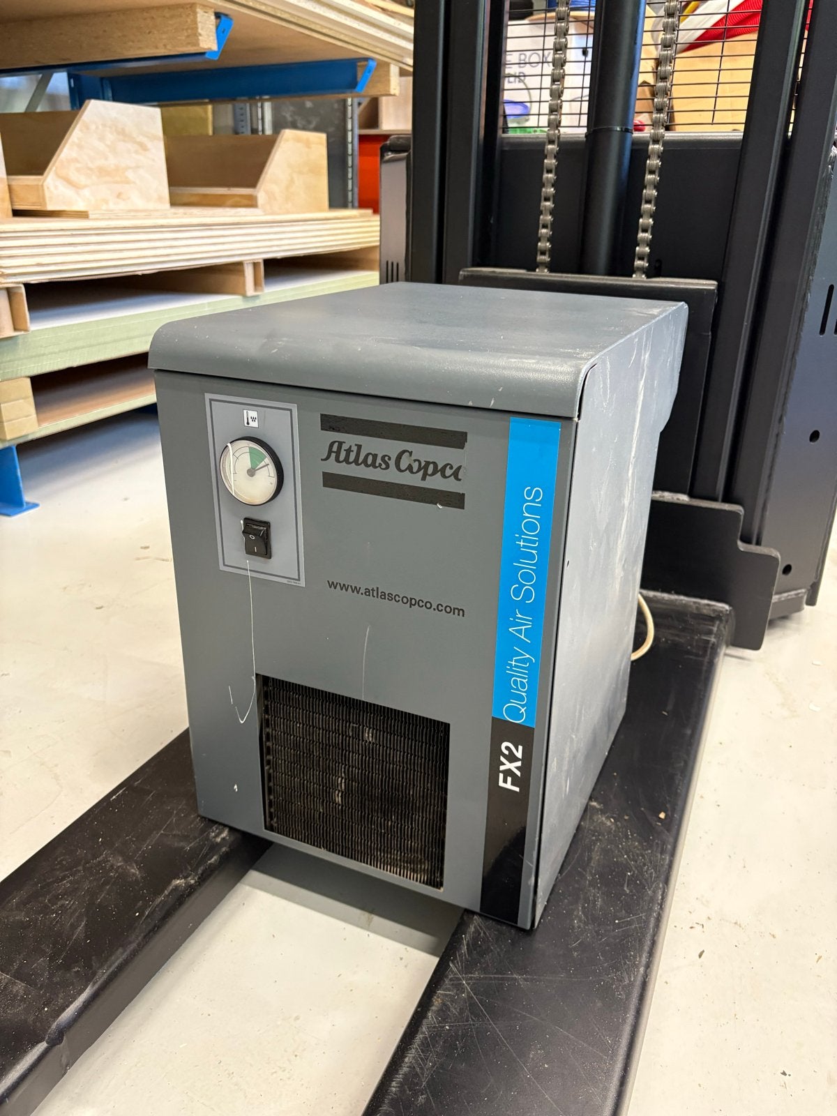 Atlas Copco FX2 koeldroger - defect, Ophalen
