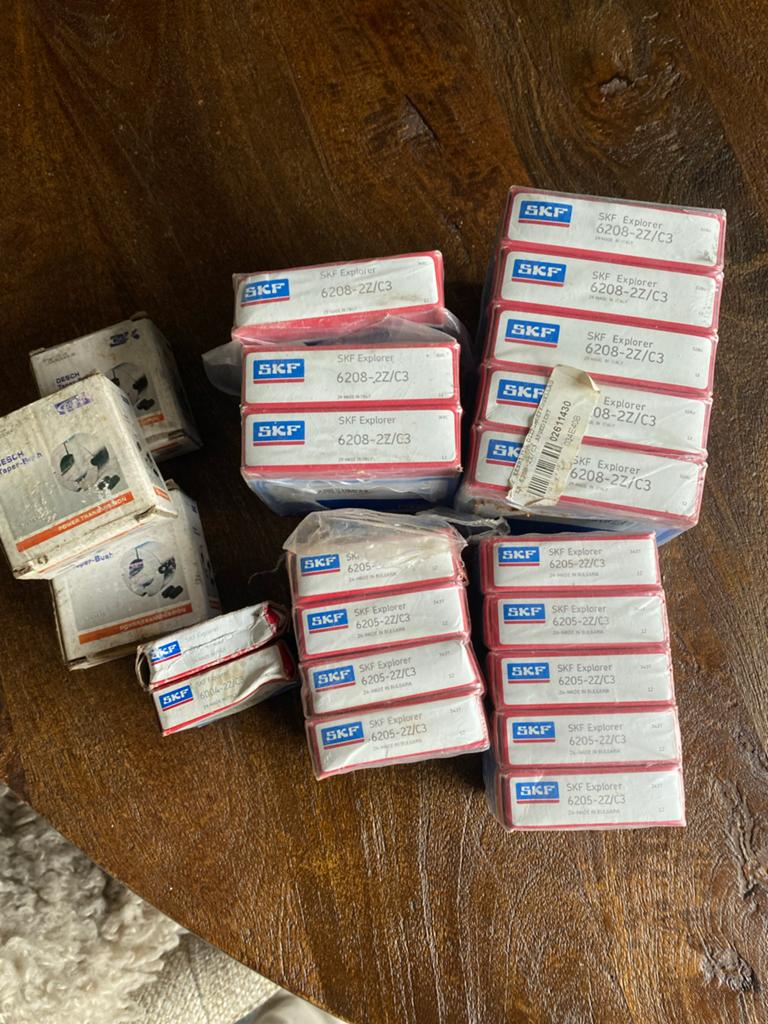 Nieuwe SKF Lagers: 9x 6205, 8x 6208, 2x 6004, Ophalen of Verzenden, Nieuw, Universele onderdelen