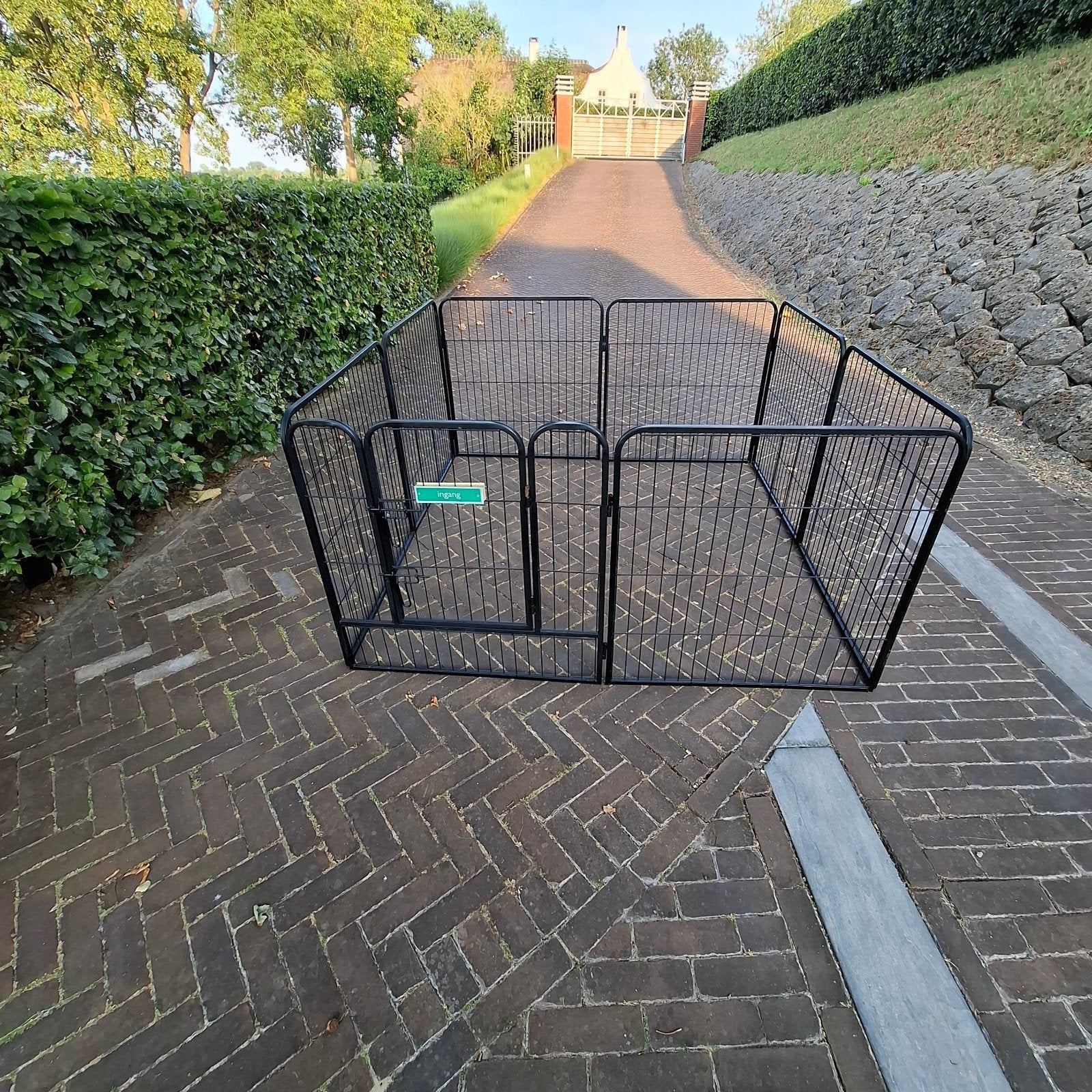 hondenren 8 delen puppyren of konijnenren spec.uitvoering, Dieren en Toebehoren, Hondenhokken, Ophalen, Gebruikt, 110 cm of meer