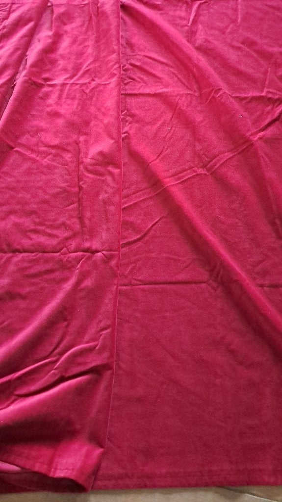 Te koop  Gordijn / stof rood velours, 350 cm, Overige materialen, Gebruikt, Overige merken