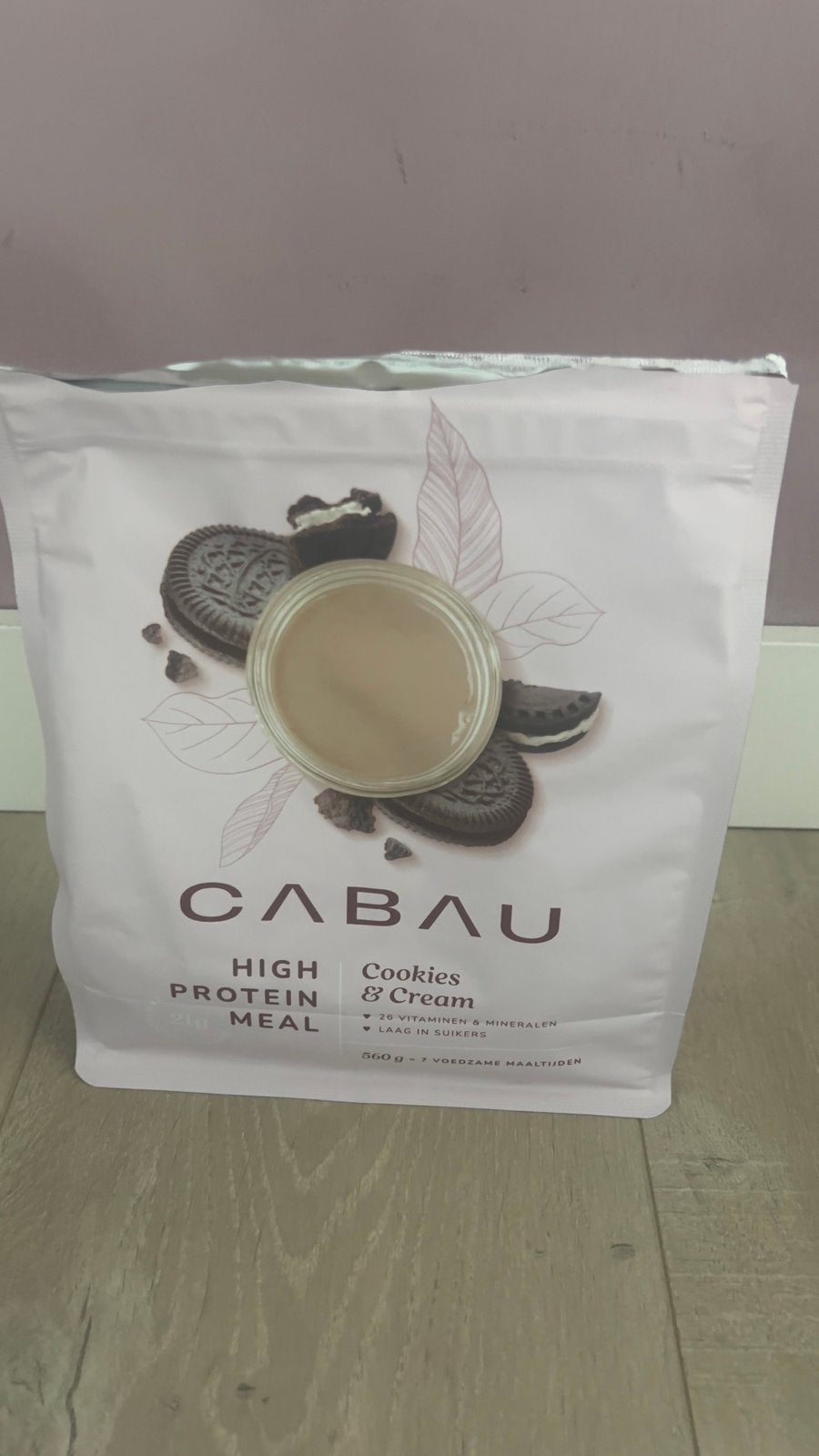 Cabau High Protein meal cookies and cream, Ophalen of Verzenden, Zo goed als nieuw, Poeder of Drank