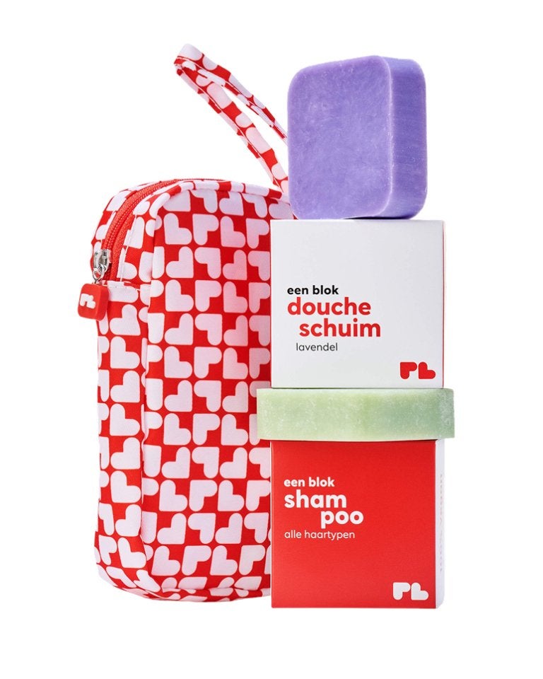 Gezocht:Postcodeloterij Reistasje met Shampoo & Doucheschuim, Ophalen, Nieuw, Bad & Douche