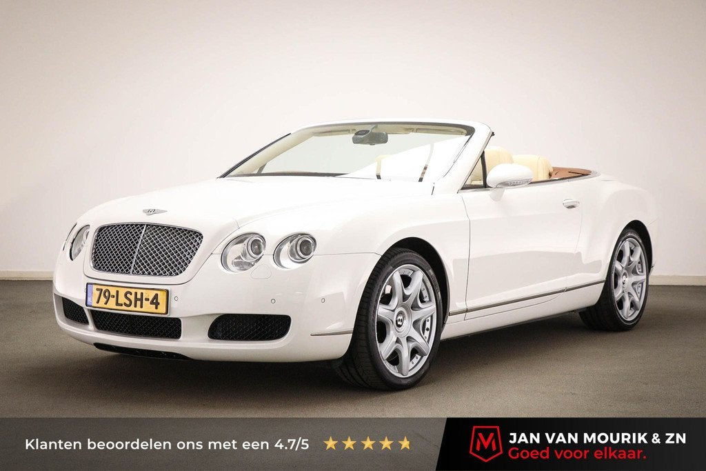 Bentley Continental GTC 6.0 W12 | HOUTAFWERKING | LEDER | ST, Auto's, Bentley, Automaat, Automatische klimaatregeling, Gebruikt