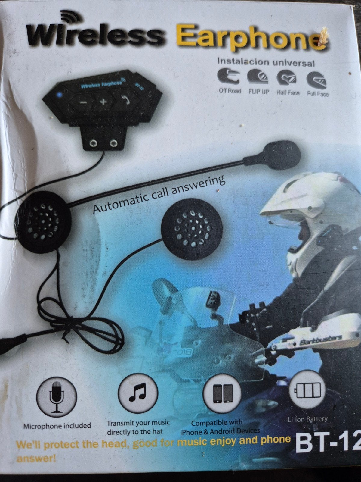 headset  motor, Dames, Ophalen of Verzenden, Integraalhelm, Nieuw met kaartje