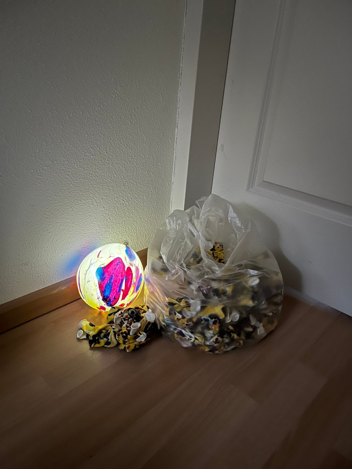 286 feest ballonnen met ledlicht, Ophalen