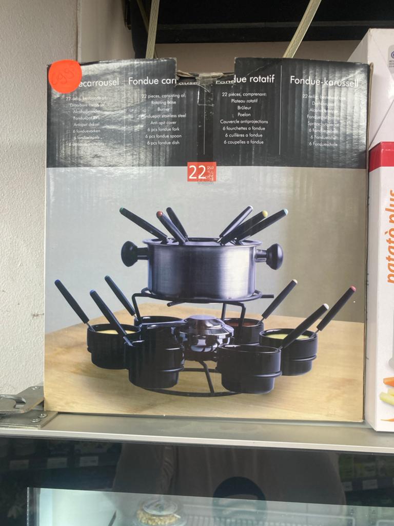 Nieuwe 22-delige Fondue Set in Doos - Compleet!, Ophalen of Verzenden, Nieuw, Brander, Fondueset