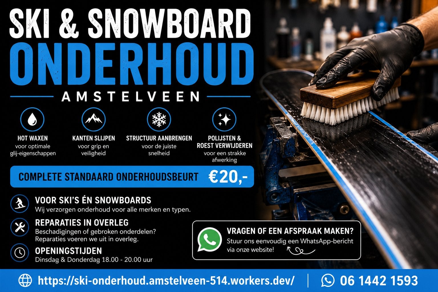 Ski’s waxen en slijpen., Overige merken, 160 tot 180 cm, Gebruikt, Ophalen of Verzenden