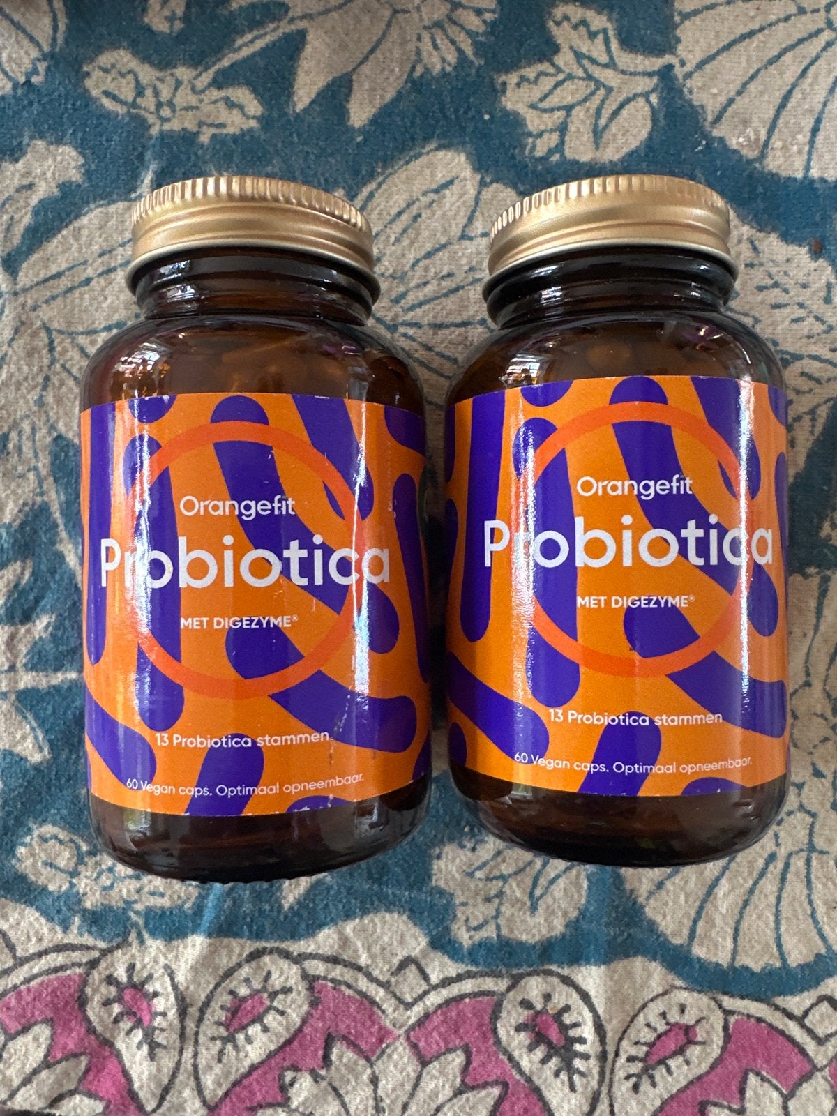 Orangefit Probiotica met Digezyme - 2x 60 vegan caps, Ophalen of Verzenden, Nieuw, Poeder of Drank