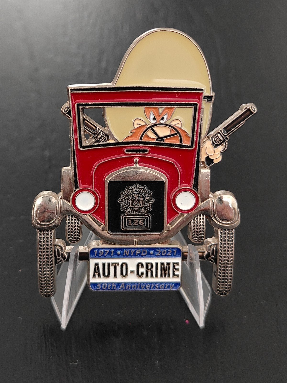 USA Politie Challenge Coin - New York Auto-Crime, Ophalen of Verzenden, Overige soorten, Amerika, Embleem of Badge