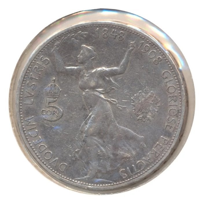 Oostenrijk-Hongarije (O) 5 Corona/Kronen 1908 60 jaar bewind