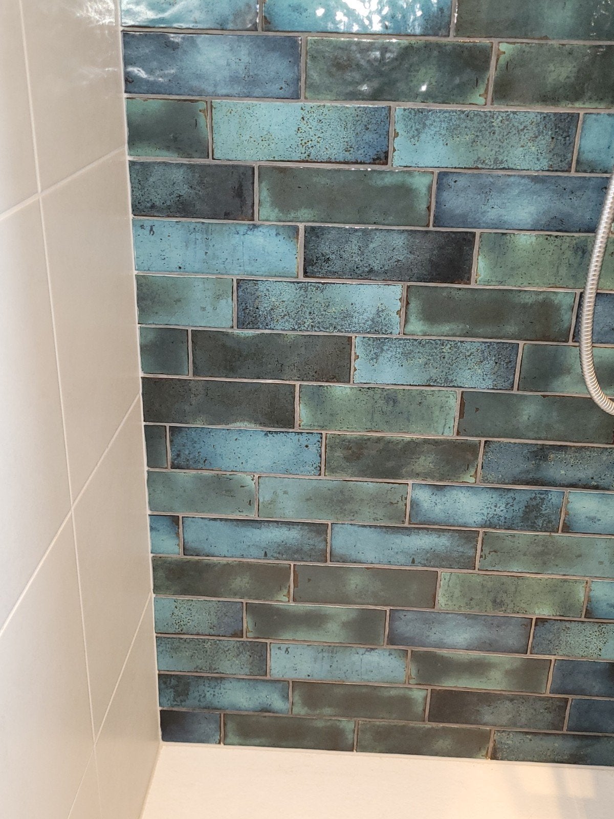 Estudio Ceramic Amazonia Saphire groen/blauw 6,5x20 tegels, Ophalen, Nieuw, Minder dan 20 cm, Minder dan 20 cm
