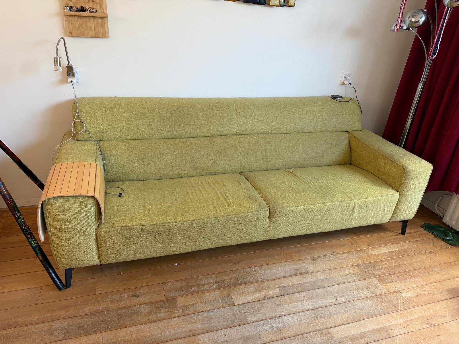 Bank ruime driezits, merk Hulshof, Ophalen, Gebruikt, Driepersoons, 75 tot 100 cm