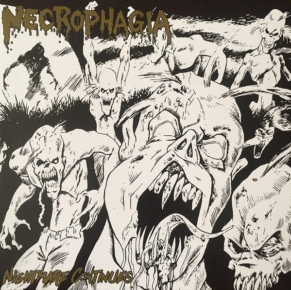 Necrophagia - Nightmare Continues 10"mlp, Ophalen of Verzenden, Zo goed als nieuw