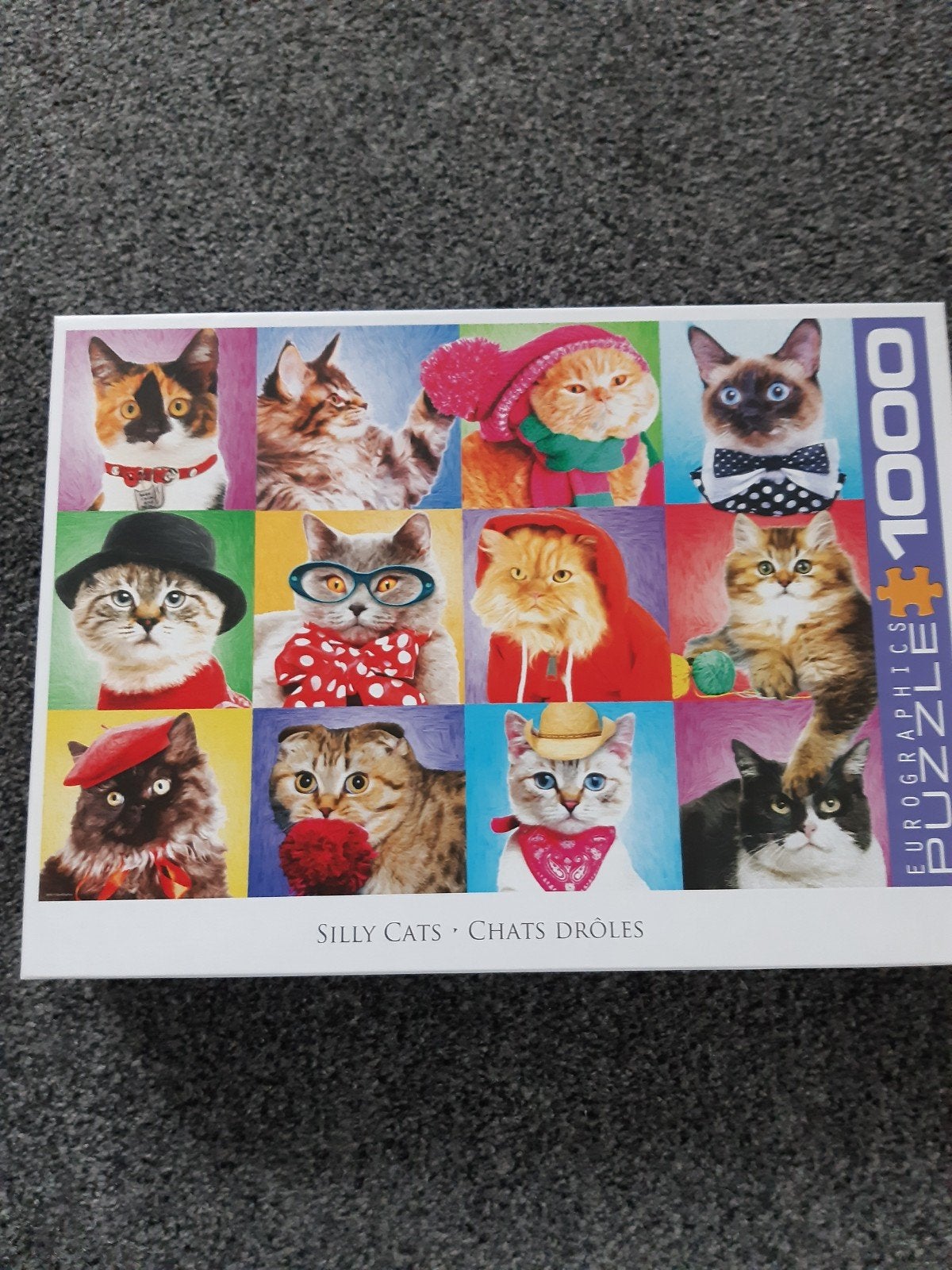 Eurographics Puzzel met poezen 🐈🐈, Ophalen of Verzenden, Meer dan 50 stukjes, Zo goed als nieuw, 6 jaar of ouder