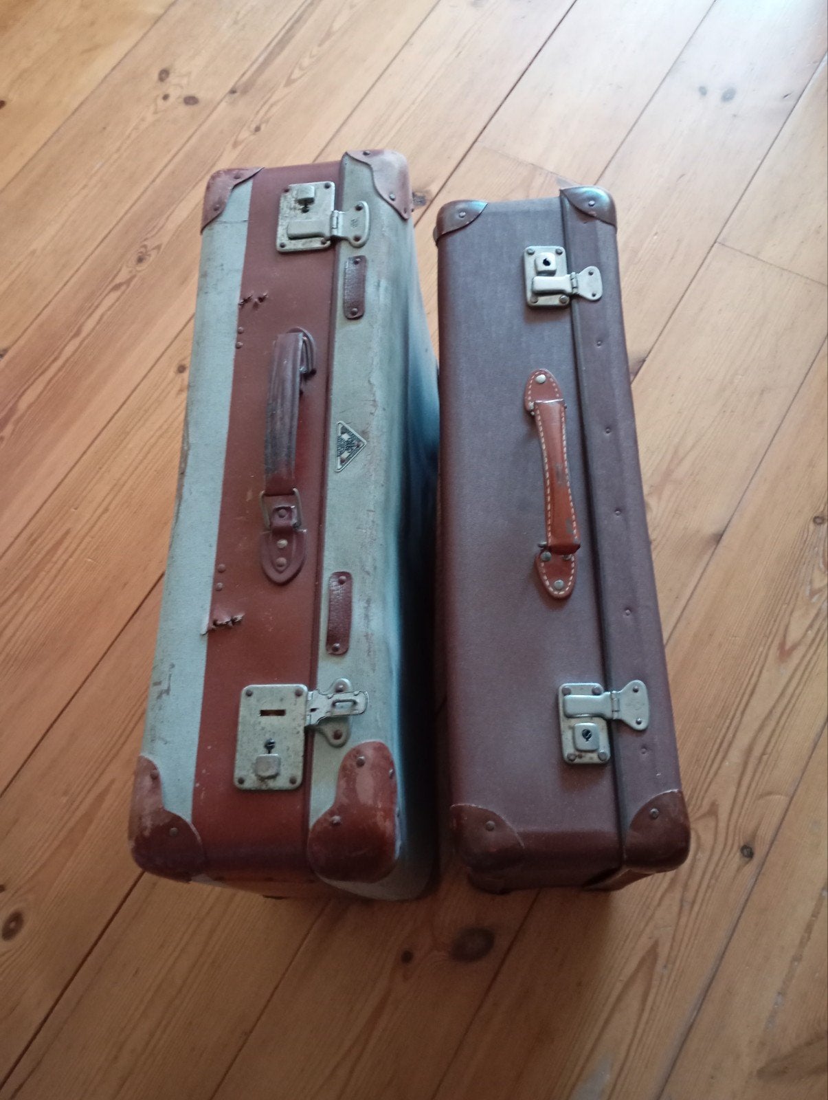 2 vintage koffers, Sieraden, Tassen en Uiterlijk, Ophalen, Gebruikt, Hard kunststof