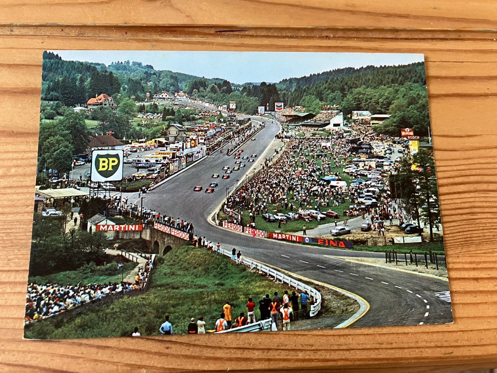 Ansichtkaart Spa francorchamps Formule 1 circuit belgie, Ophalen of Verzenden, Zo goed als nieuw, Formule 1
