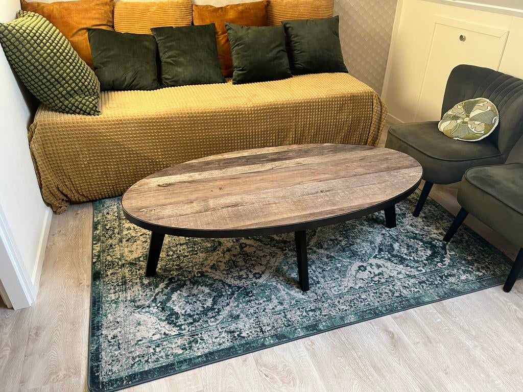 Mooie robuuste salontafel, Ophalen, 50 tot 100 cm, Zo goed als nieuw, Minder dan 50 cm