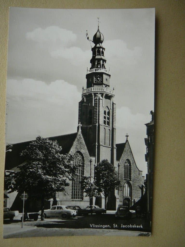 Vlissingen. St. Jacobskerk., Verzamelen, Ophalen of Verzenden, 1940 tot 1960, Ongelopen, Zeeland