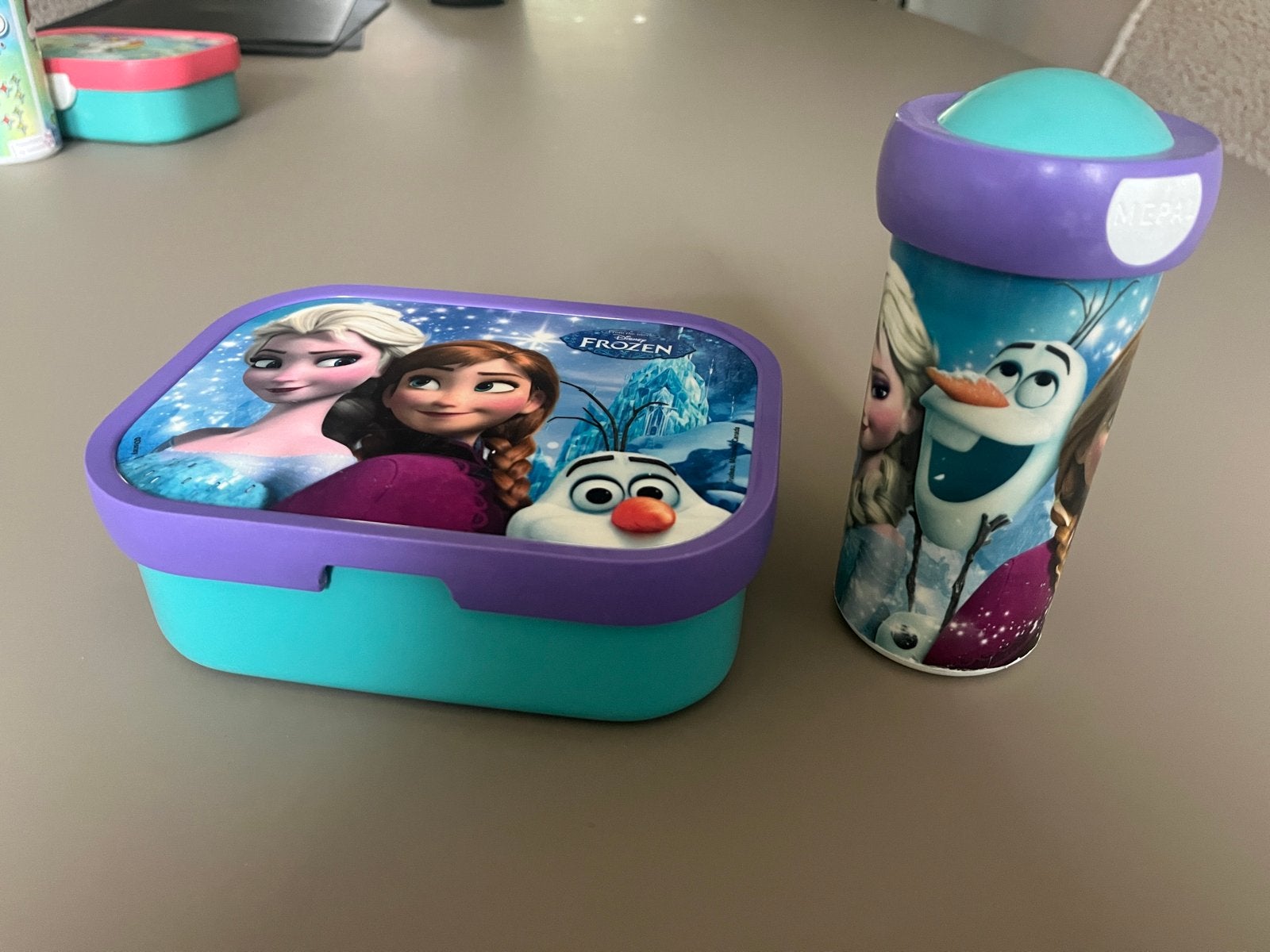 Mepal lunchbox en beker Disney Frozen, Ophalen of Verzenden, Gebruikt