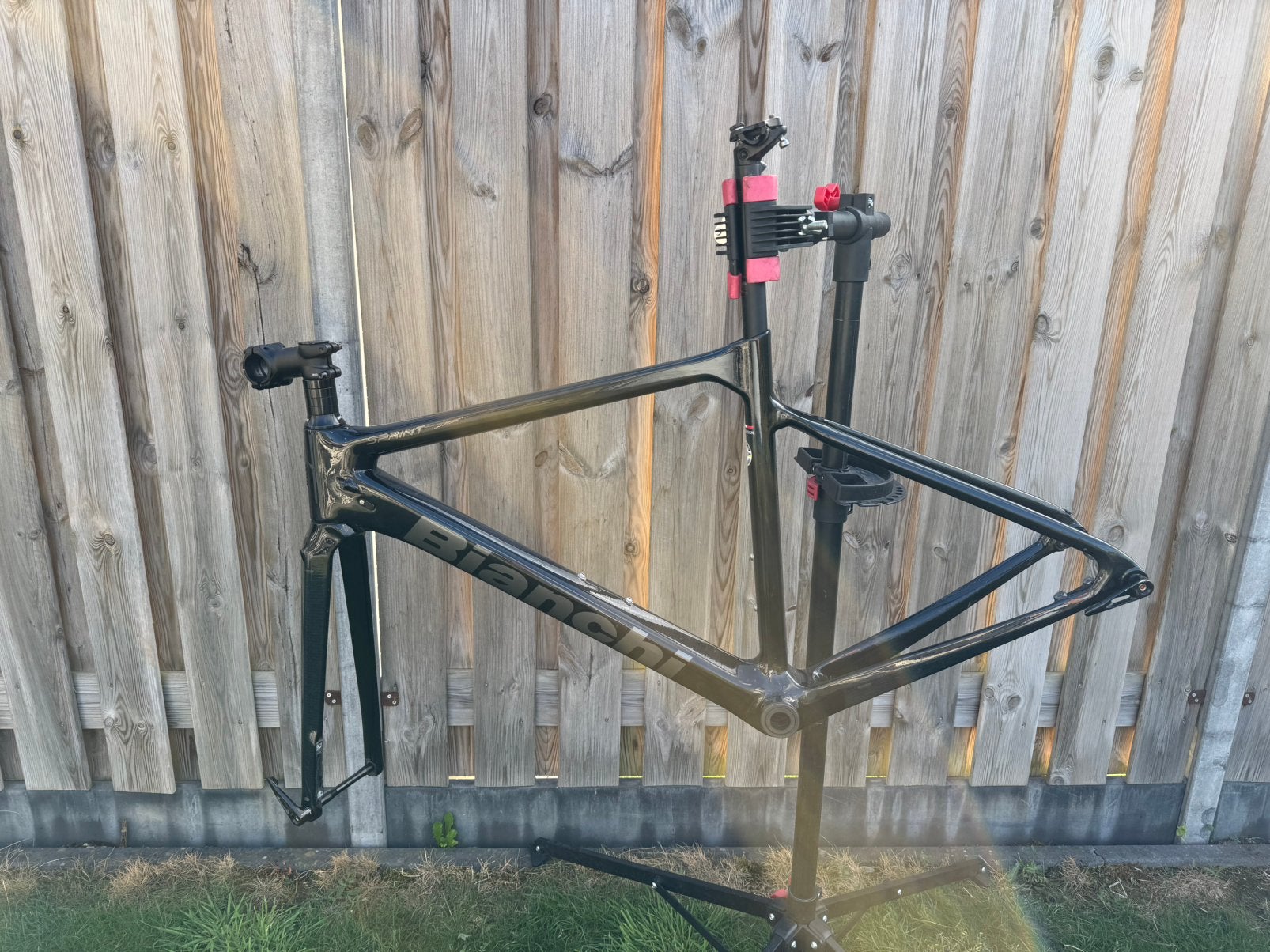 Bianchi Sprint carbon frameset – maat 50 – zwart – 2023, Overige merken, Carbon, 49 tot 53 cm, Ophalen of Verzenden