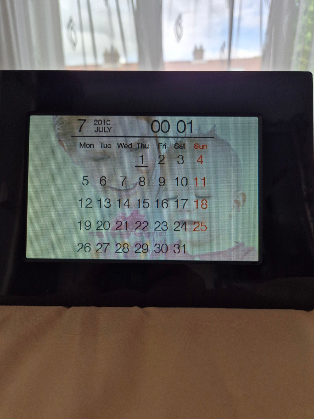 Sony DPF-A710 Digitale Fotolijst - Zo goed als nieuw, Ophalen, Zo goed als nieuw, Diavoorstelling, 8 tot 12 inch